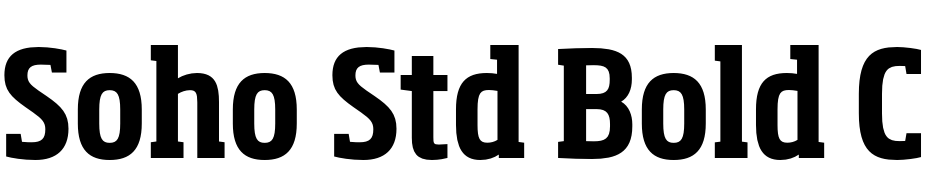 Soho Std Bold Condensed Yazı tipi ücretsiz indir
